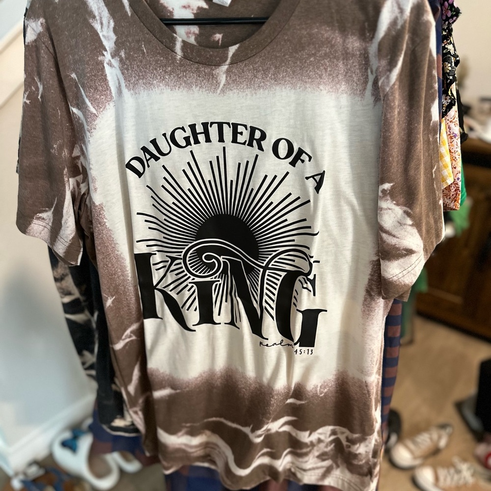 Tie Dye Brown Short Sleeve Tee Daughter of the King